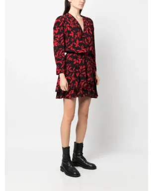 Zadig&Voltaire ローガーズ リーフプリント ミニドレス - サムネイル3