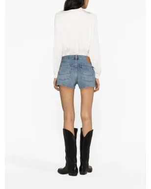 Zadig&Voltaire ラインストーン装飾デニムショーツ - サムネイル4