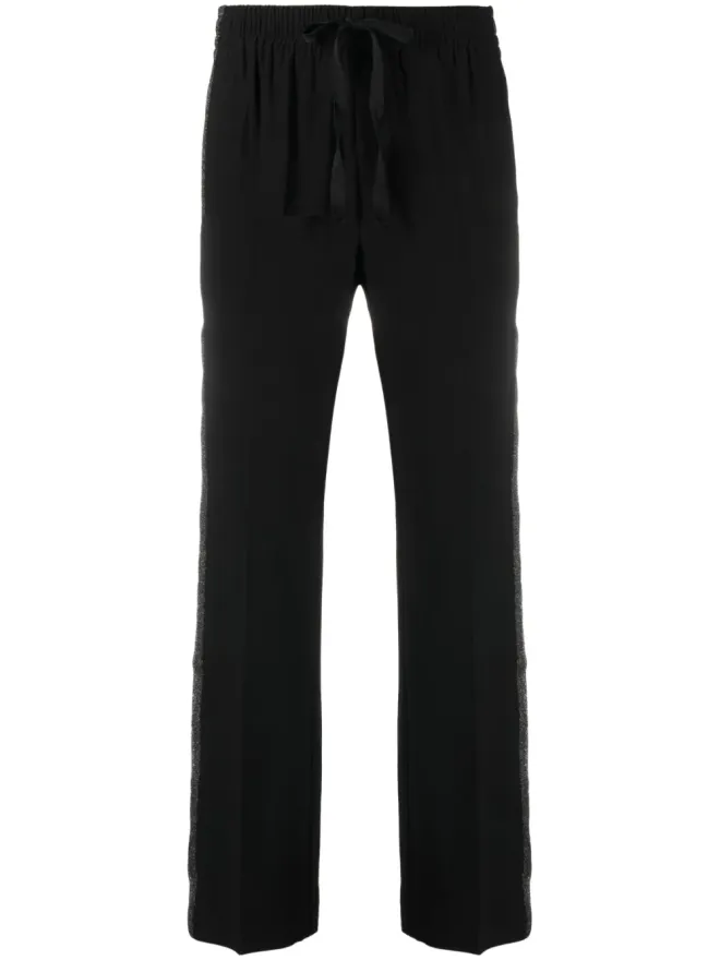 Zadig&Voltaire Zadig&Voltaire サイドストライプ ドローストリングパンツ ブラックの商品画像