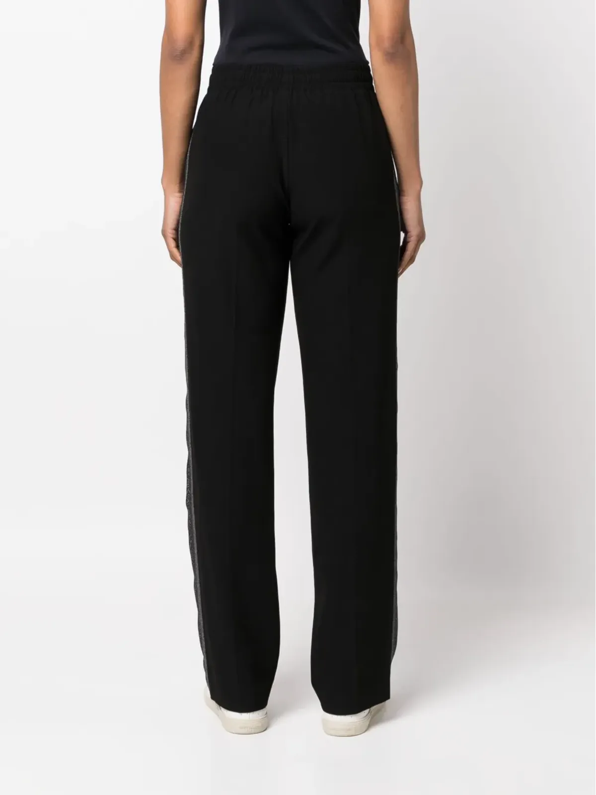 Zadig&Voltaire サイドストライプ ドローストリングパンツ ブラック - 画像4