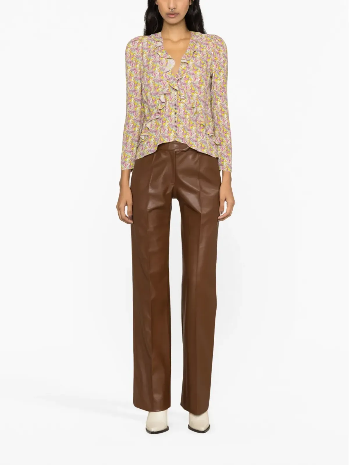 Zadig&Voltaire Tresseフリル長袖ブラウス - 画像2