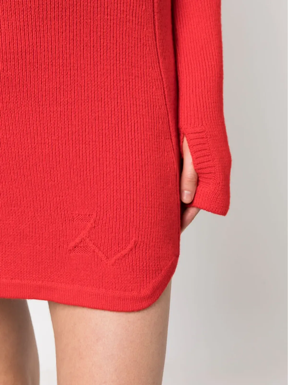 Zadig&Voltaire Viky ウールミニドレス（レッド） - 画像5