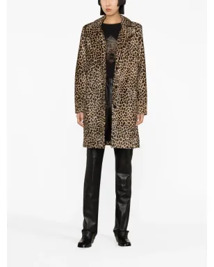 Zadig&Voltaire レオパード柄カーフヘアコート - サムネイル2