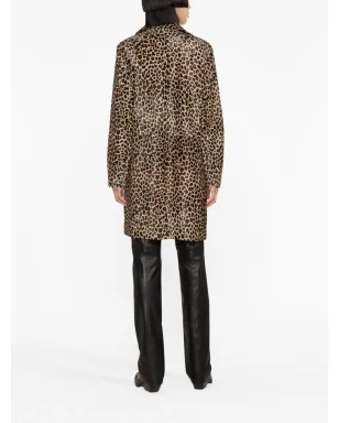 Zadig&Voltaire レオパード柄カーフヘアコート - サムネイル4