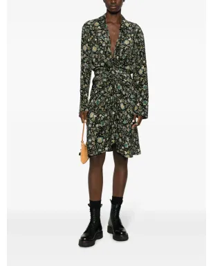 Zadig&Voltaire Rozo floral-print silk dress - Black - サムネイル2