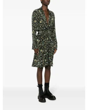 Zadig&Voltaire Rozo floral-print silk dress - Black - サムネイル3