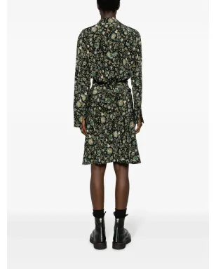 Zadig&Voltaire Rozo floral-print silk dress - Black - サムネイル4