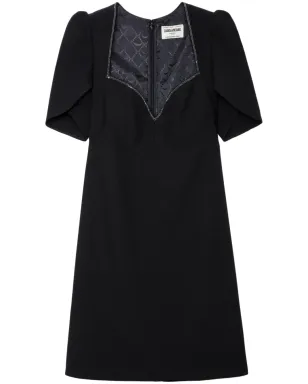 Zadig&Voltaire Roxelle クリスタル装飾ミニドレス - ブラック - サムネイル1