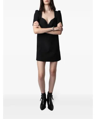 Zadig&Voltaire Roxelle クリスタル装飾ミニドレス - ブラック - サムネイル2