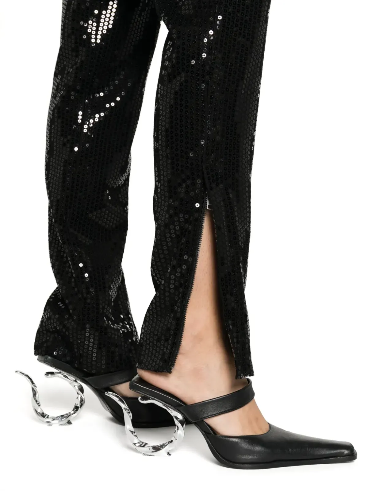 Zadig&Voltaire プリュニー スパンコール付き テーパードパンツ - 画像5