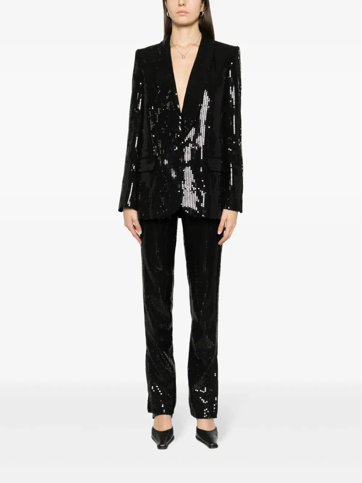 Zadig&Voltaire プリュニー スパンコール付き テーパードパンツ - 画像2