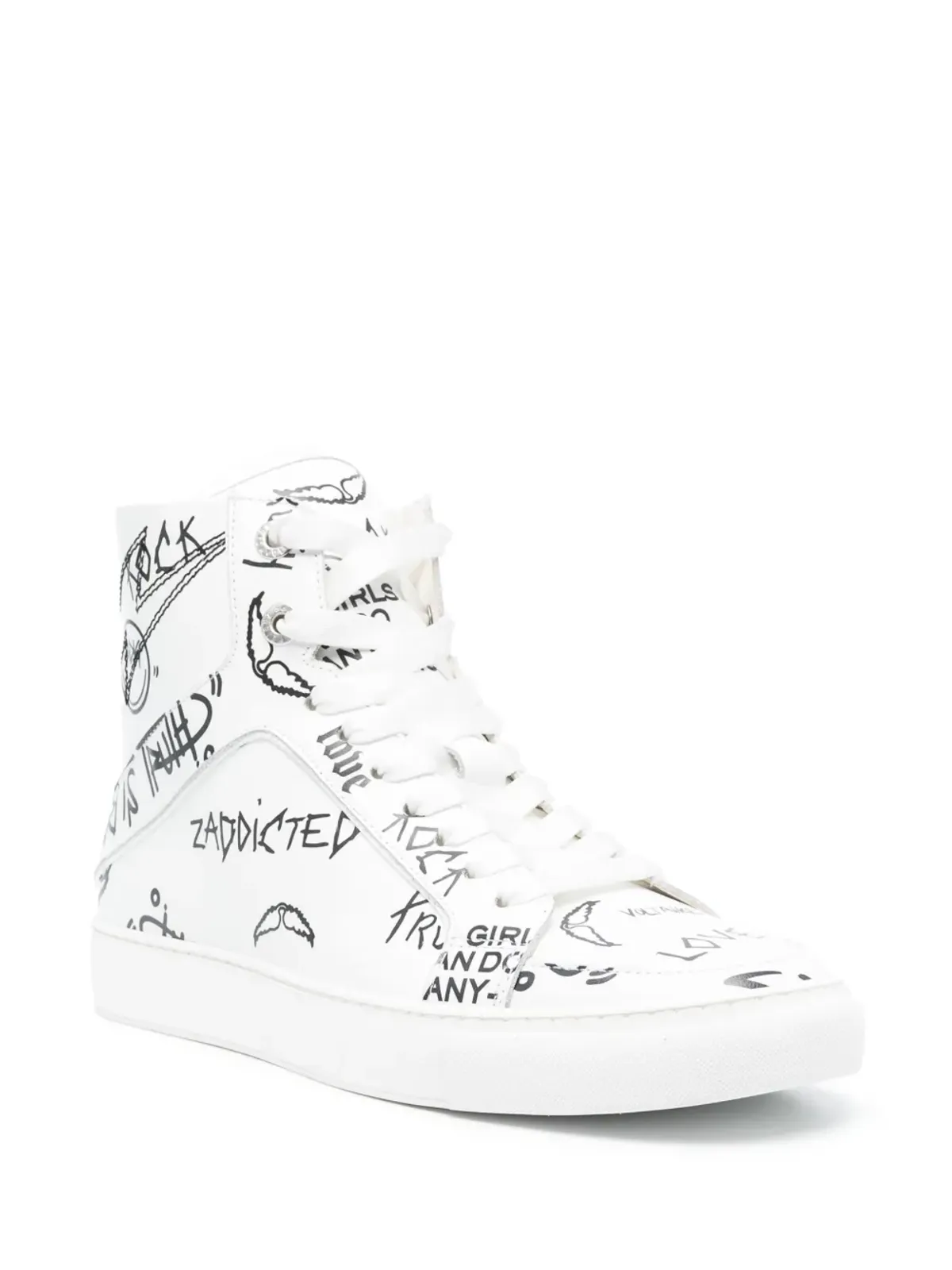 Zadig&Voltaire ハイフラッシュ ハイトップ レザースニーカー - 画像2