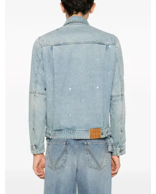 Zadig&Voltaire カシー スプレッドカラー クリスタル デニムジャケット - サムネイル5