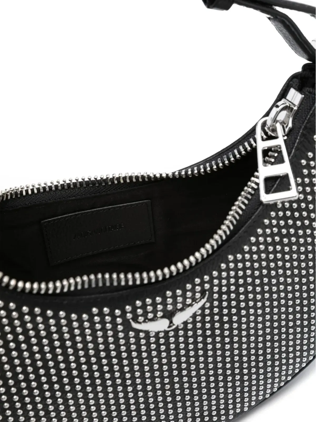 Zadig&Voltaire ムーンロック プルメティス レザー ショルダーバッグ - 画像5
