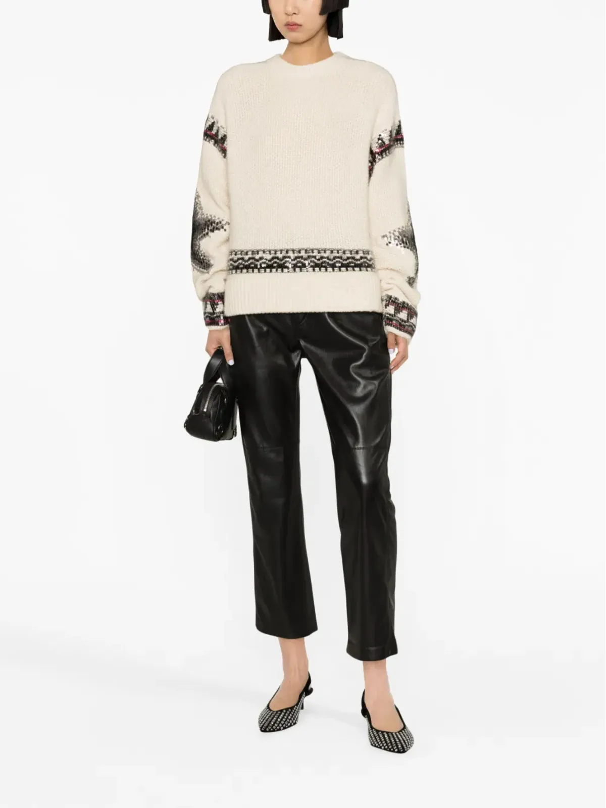 Zadig&Voltaire スパンコール装飾カシミヤジャンパー - 画像2