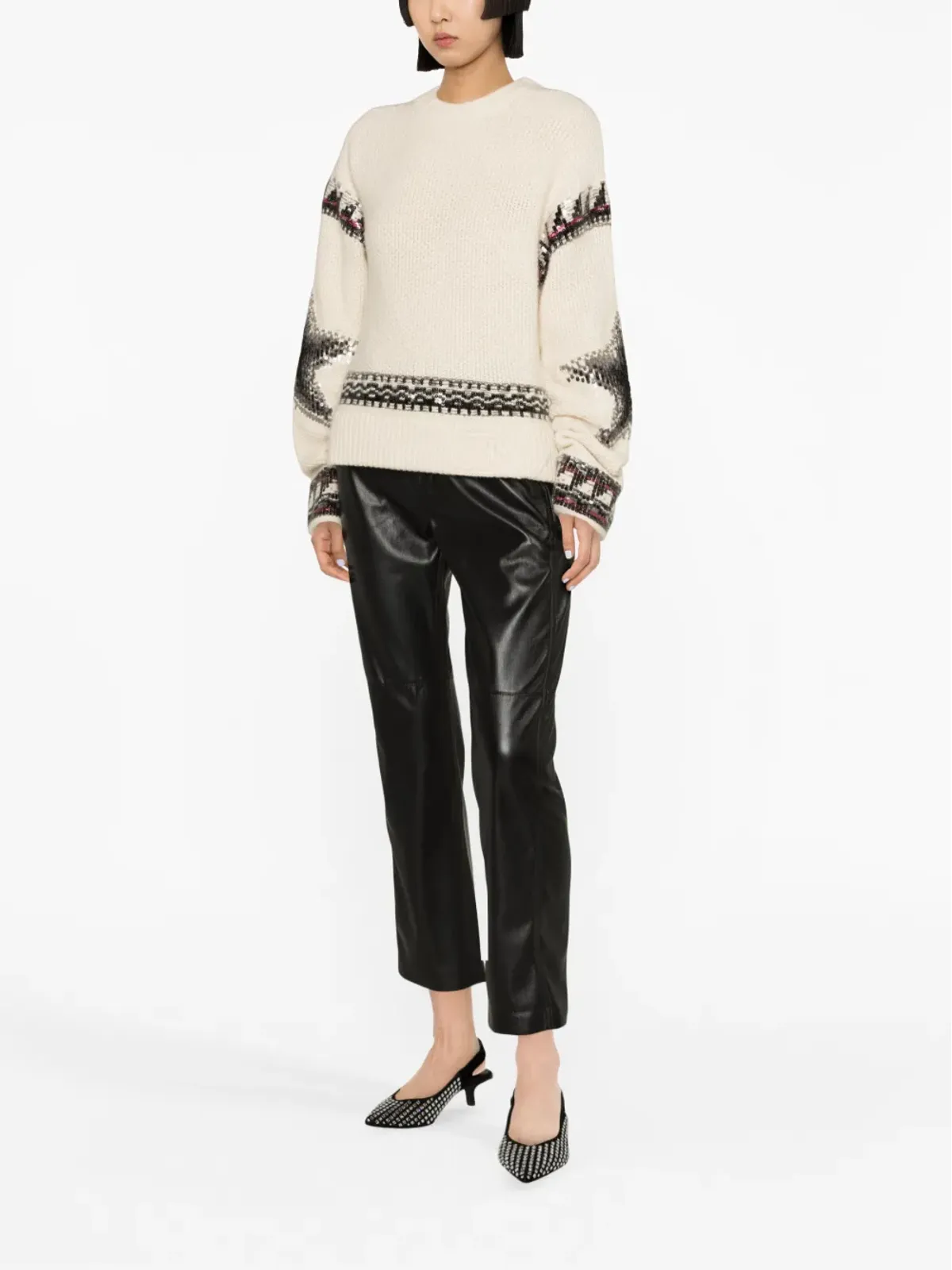 Zadig&Voltaire スパンコール装飾カシミヤジャンパー - 画像3