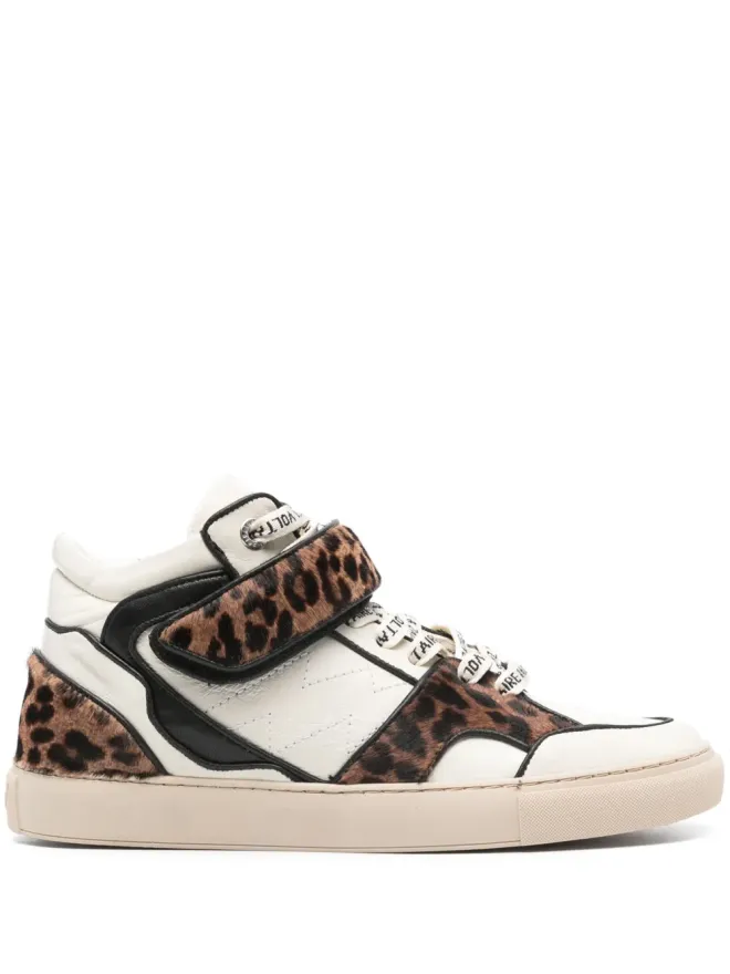 Zadig&Voltaire Zadig&Voltaire ミッドフラッシュ レオパード柄スニーカーの商品画像