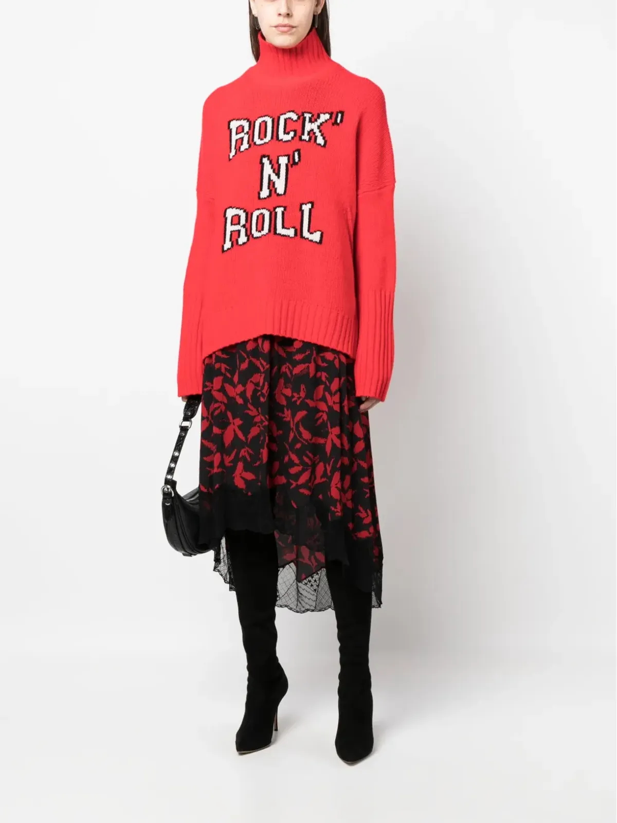 Zadig&Voltaire ジョスリン 葉柄プリント ミディスカート - 画像2