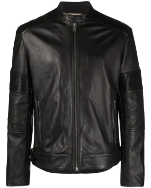 Zadig&Voltaire スリムフィット ジップアップ レザーバイカージャケット - サムネイル1