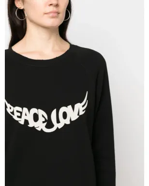 Zadig&Voltaire Diaz Peace & Love - Black - サムネイル5