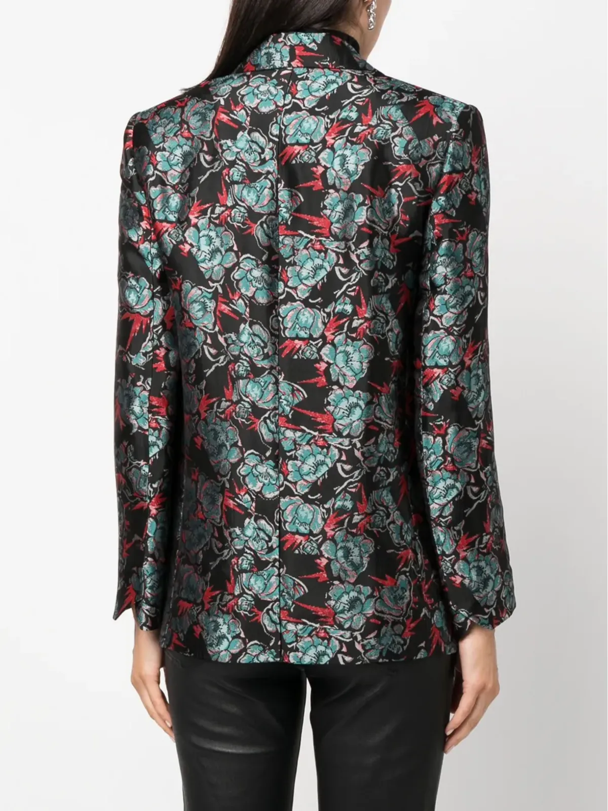 Zadig&Voltaire 花柄ジャカードのシングルブレストブレザー - 画像4