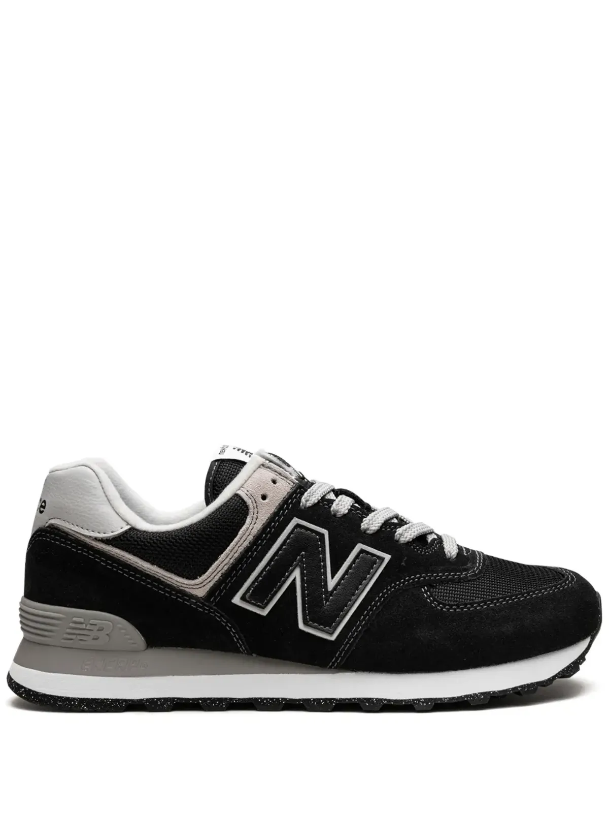 New Balance 574 ブラック/ホワイト スニーカー - 画像1