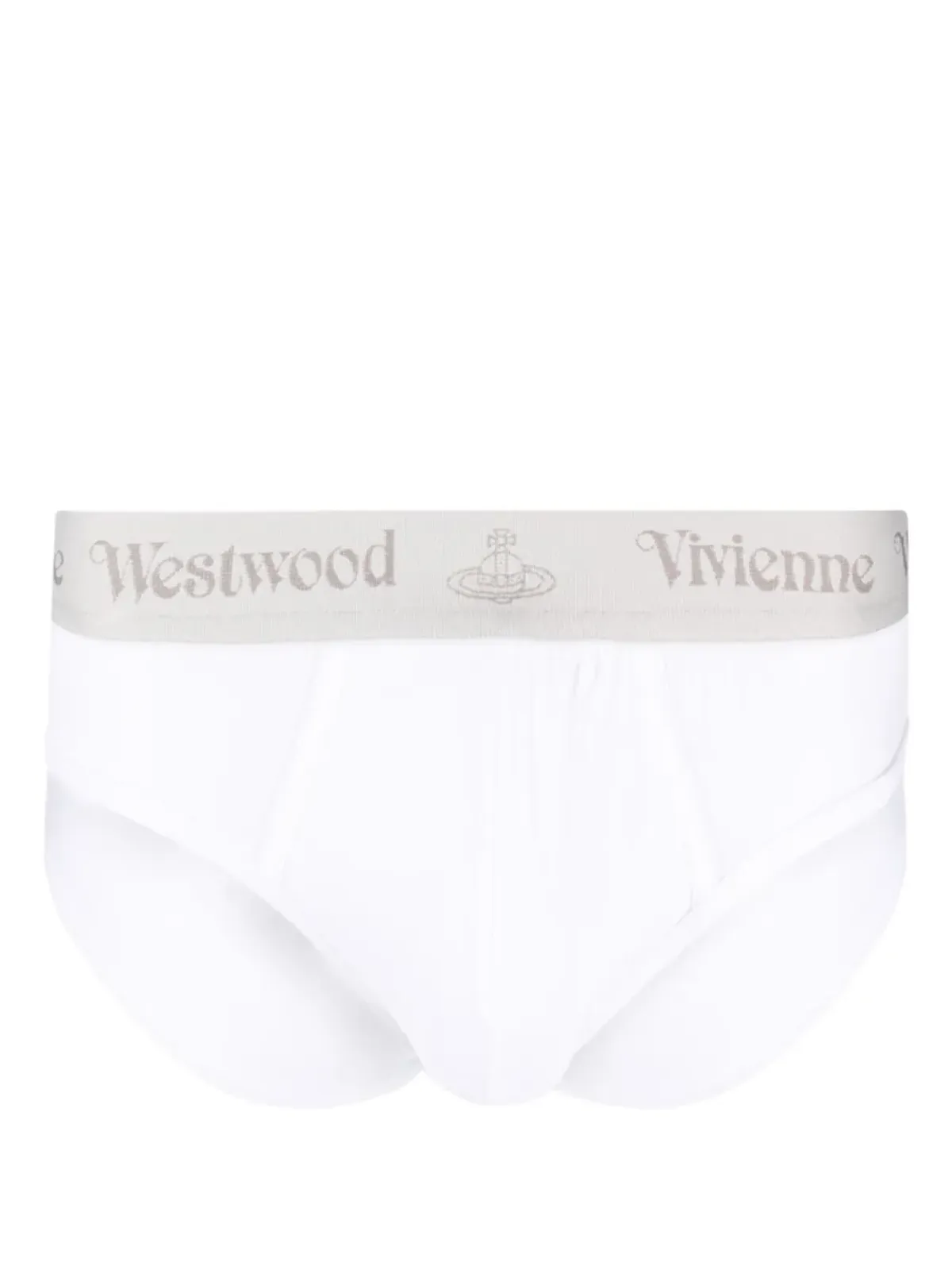 Vivienne Westwood 2枚組 ロゴ入りウエストバンド ブリーフ - ホワイト - 画像2