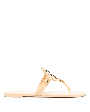 Tory Burch ミラー カットアウト レザー フリップフロップ - サムネイル1