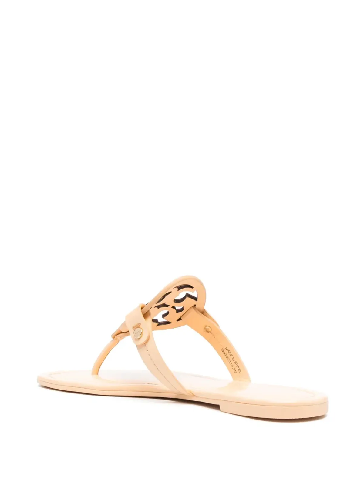 Tory Burch ミラー カットアウト レザー フリップフロップ - 画像3