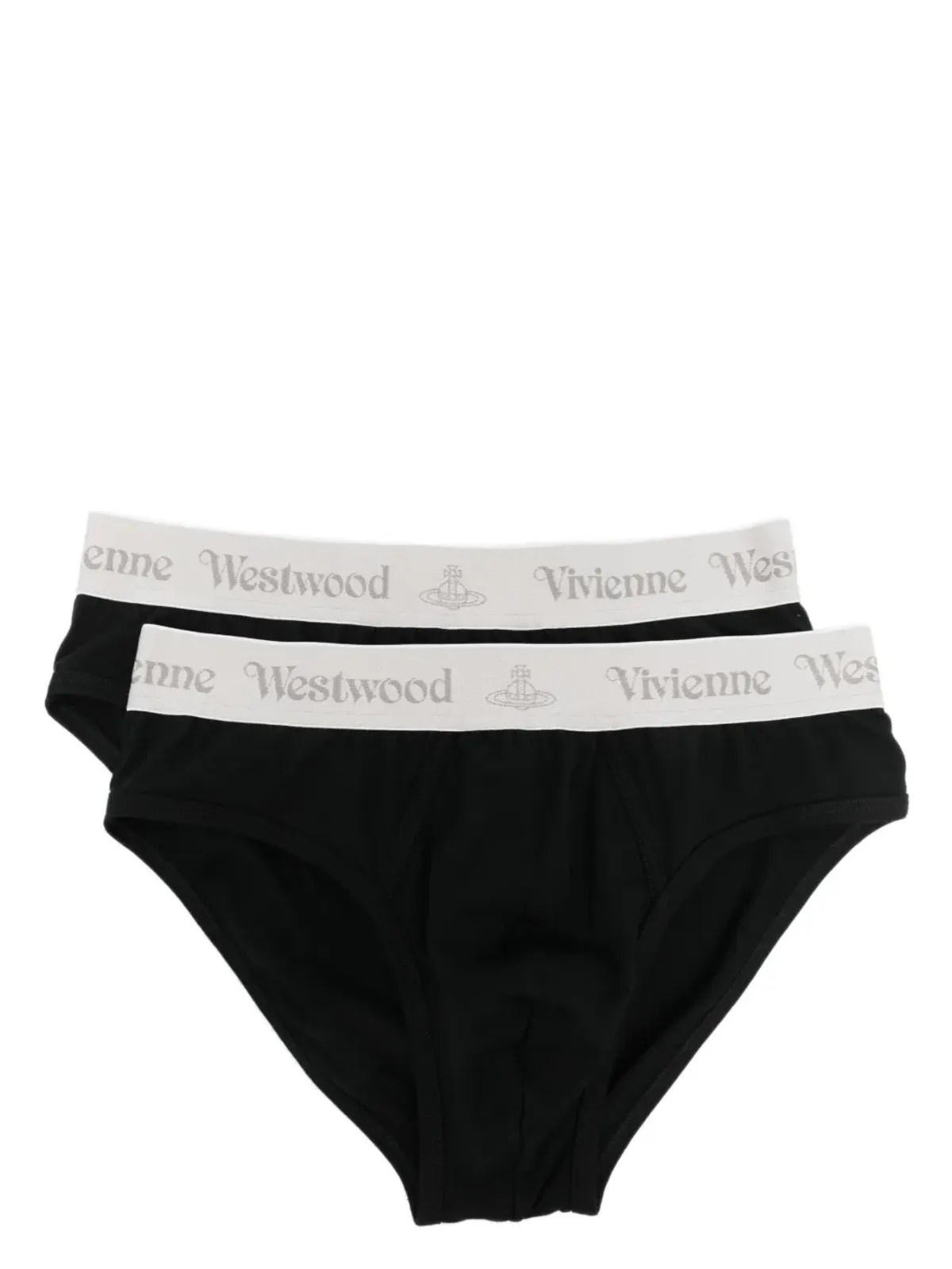 Vivienne Westwood ロゴ入りウエストバンド コットンブリーフ - 画像1
