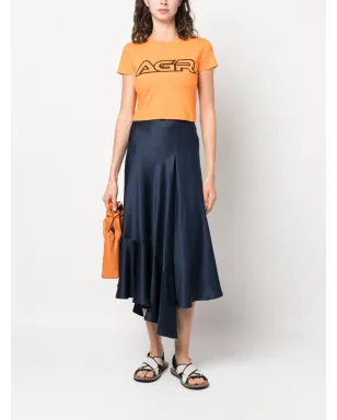 Colville アシンメトリックヘム シルクスカート - サムネイル2
