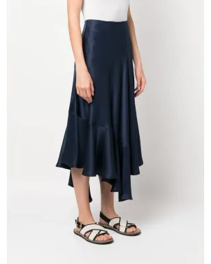Colville アシンメトリックヘム シルクスカート - サムネイル3