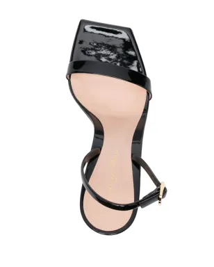 Gianvito Rossi 85mm Ribbon Stiletto レザーサンダル（ブラック） - サムネイル4