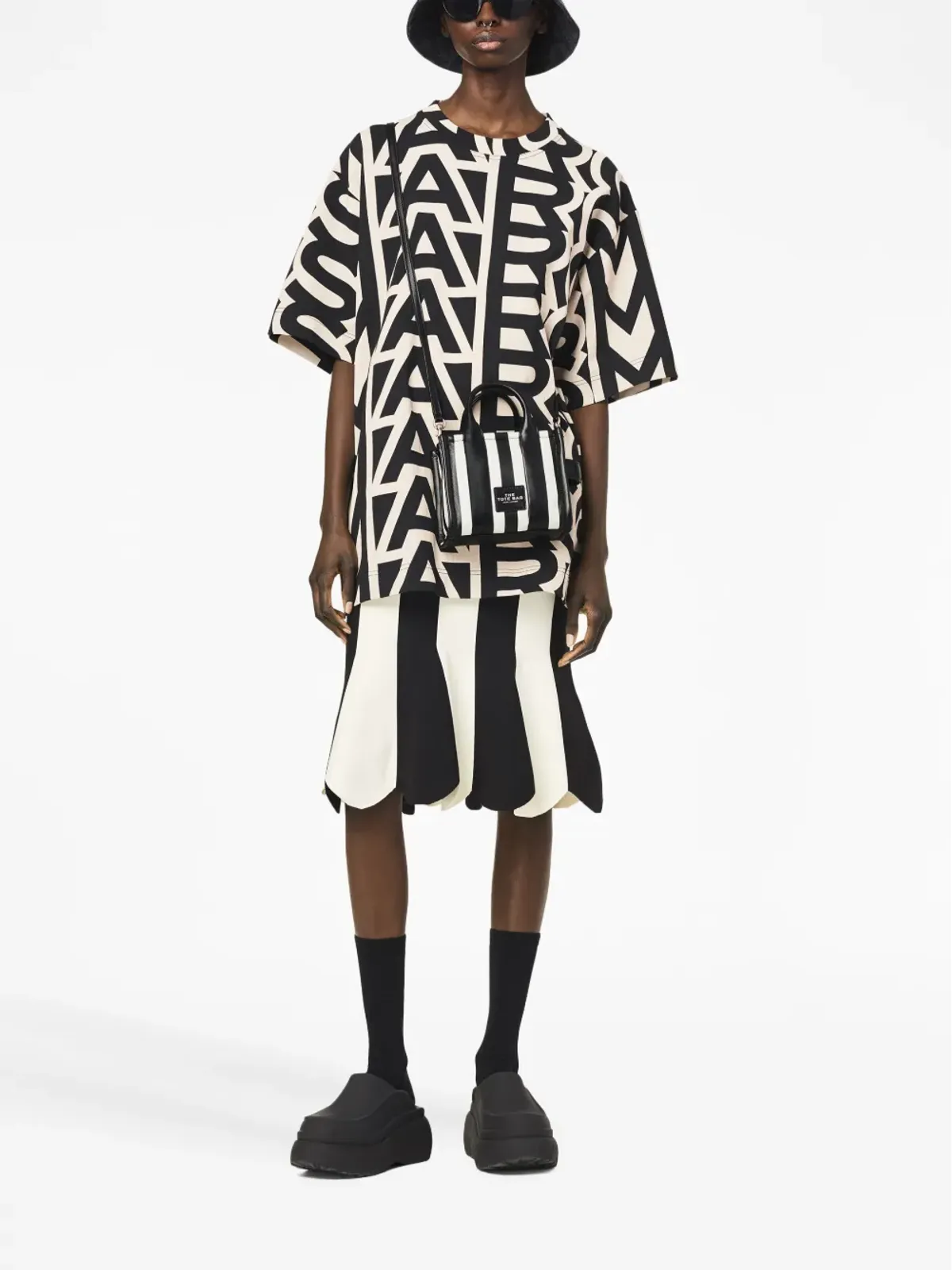 Marc Jacobs ストライプミニトートバッグ - 画像2