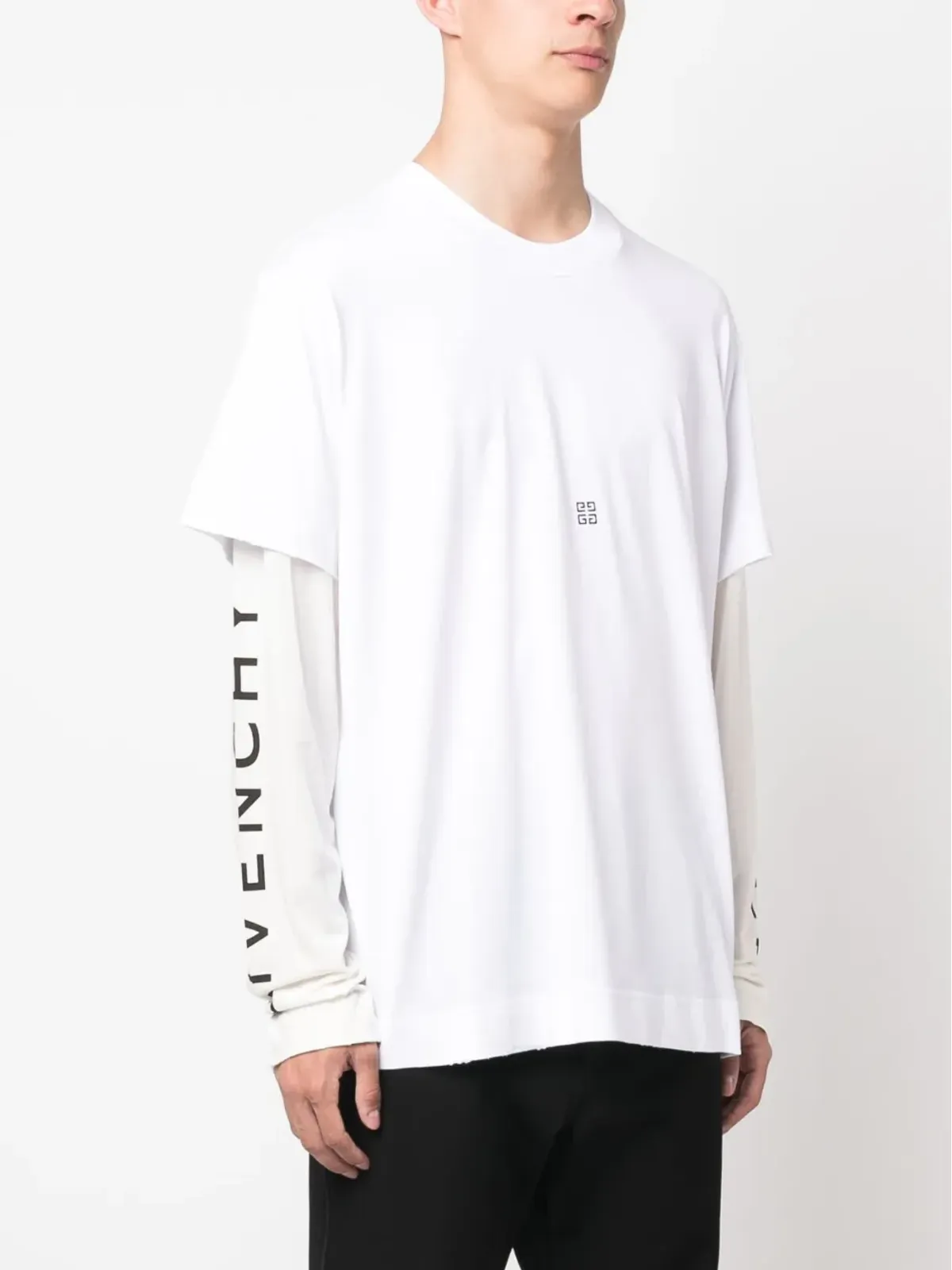Givenchy ロゴプリント レイヤード Tシャツ - 画像3