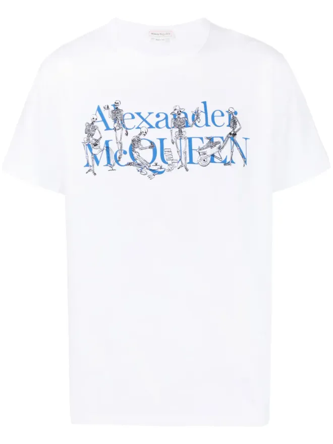 Alexander McQueen Alexander McQueen ロゴプリント半袖Tシャツの商品画像