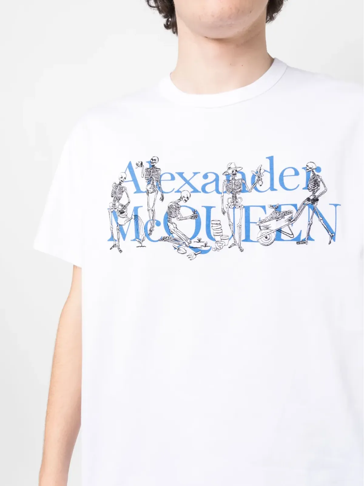 Alexander McQueen ロゴプリント半袖Tシャツ - 画像5