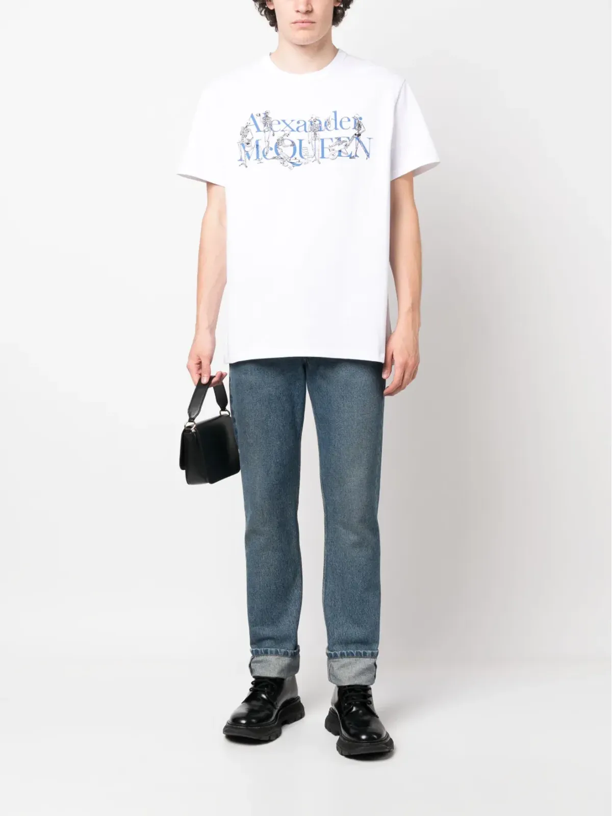 Alexander McQueen ロゴプリント半袖Tシャツ - 画像2