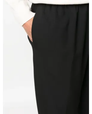 SANDRO ゴム入りコットンのワイドパンツ - ブラック - サムネイル5