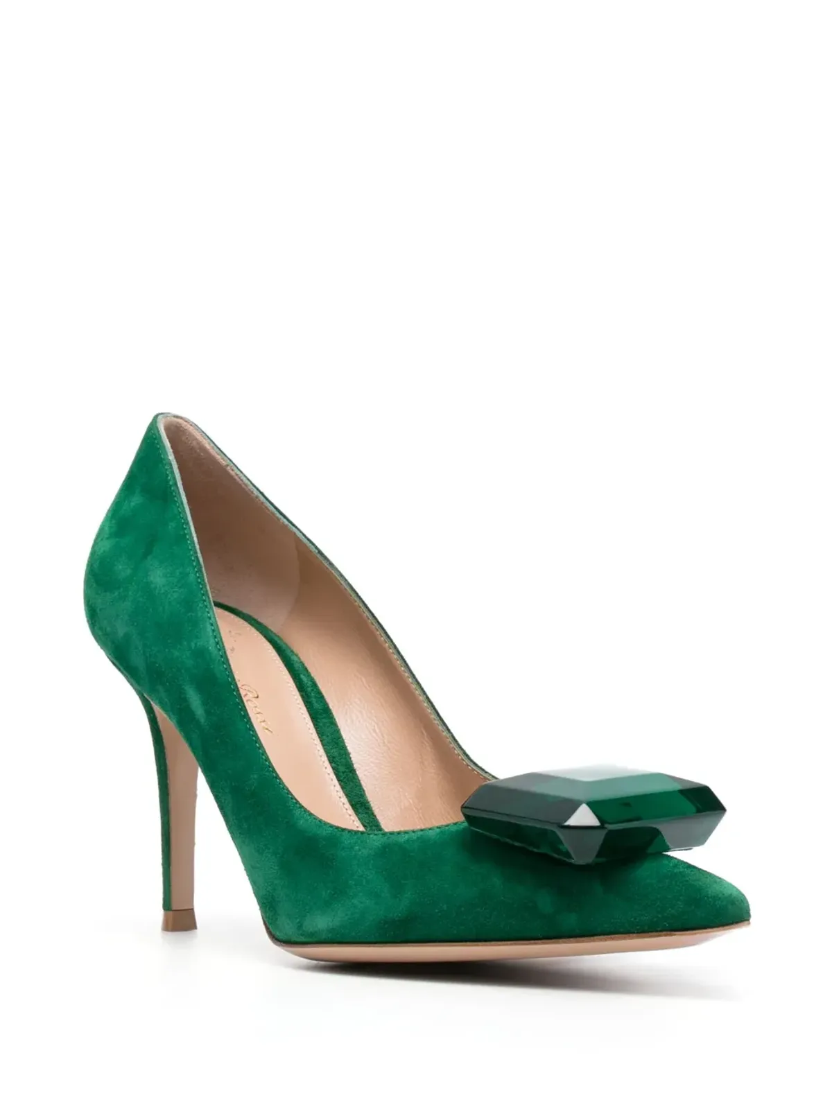 Gianvito Rossi Jaipur gemstone pumps - グリーン - 画像2