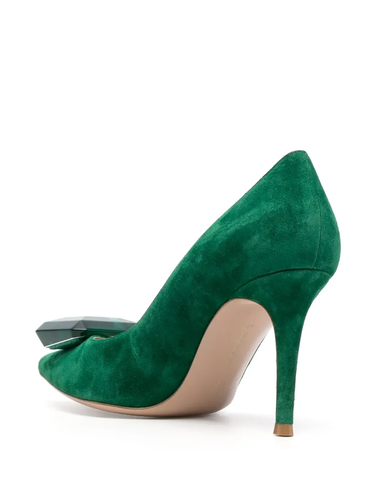 Gianvito Rossi Jaipur gemstone pumps - グリーン - 画像3