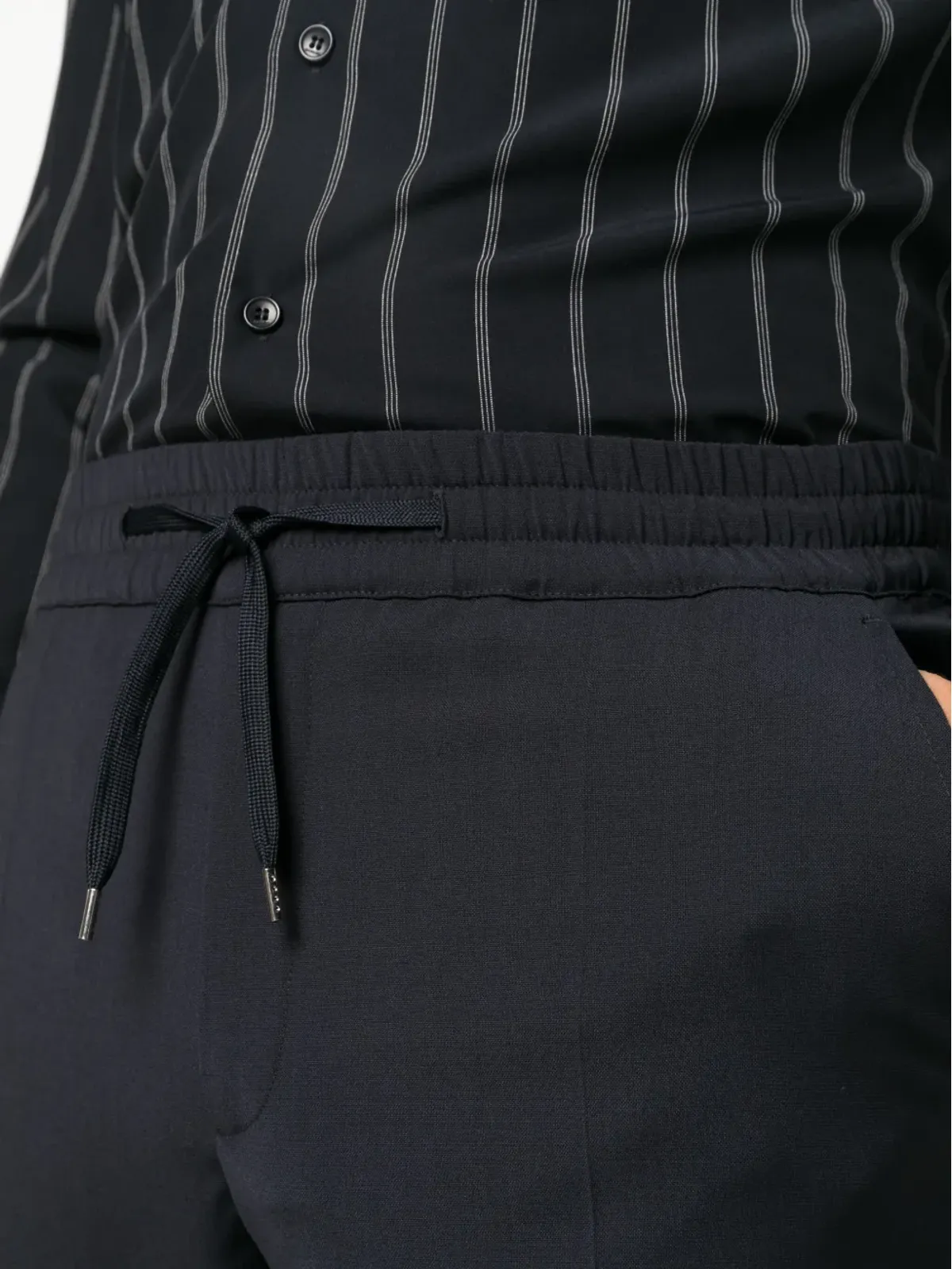 SANDRO エラスティック入りストレートレッグパンツ - 画像5