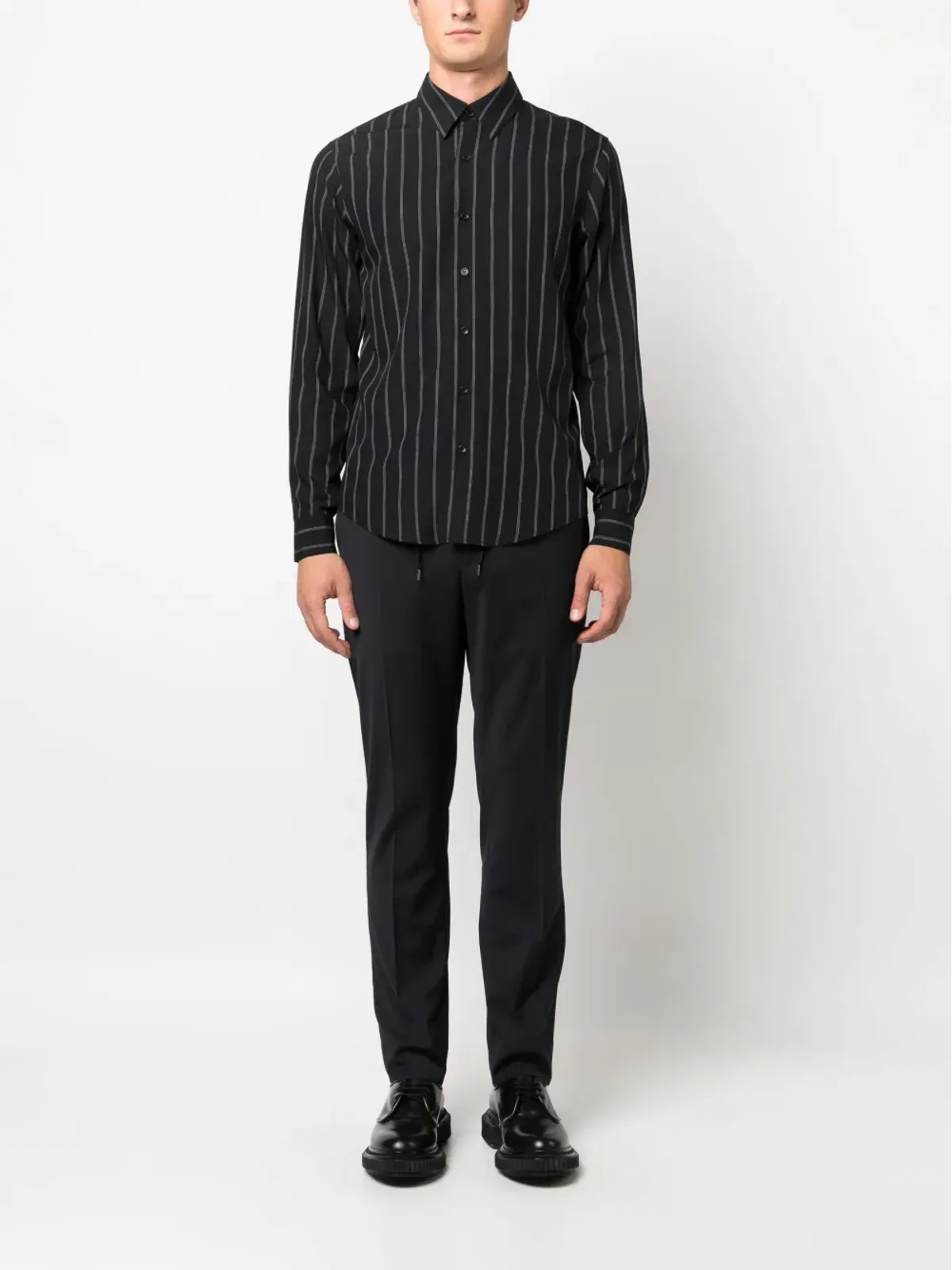 SANDRO エラスティック入りストレートレッグパンツ - 画像2