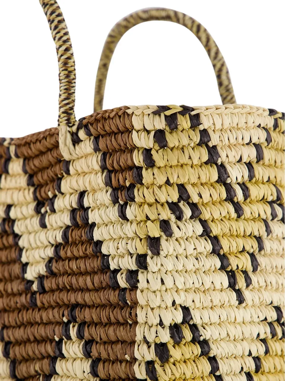 Sensi Studio Split Personality canasta straw tote bag - 画像4