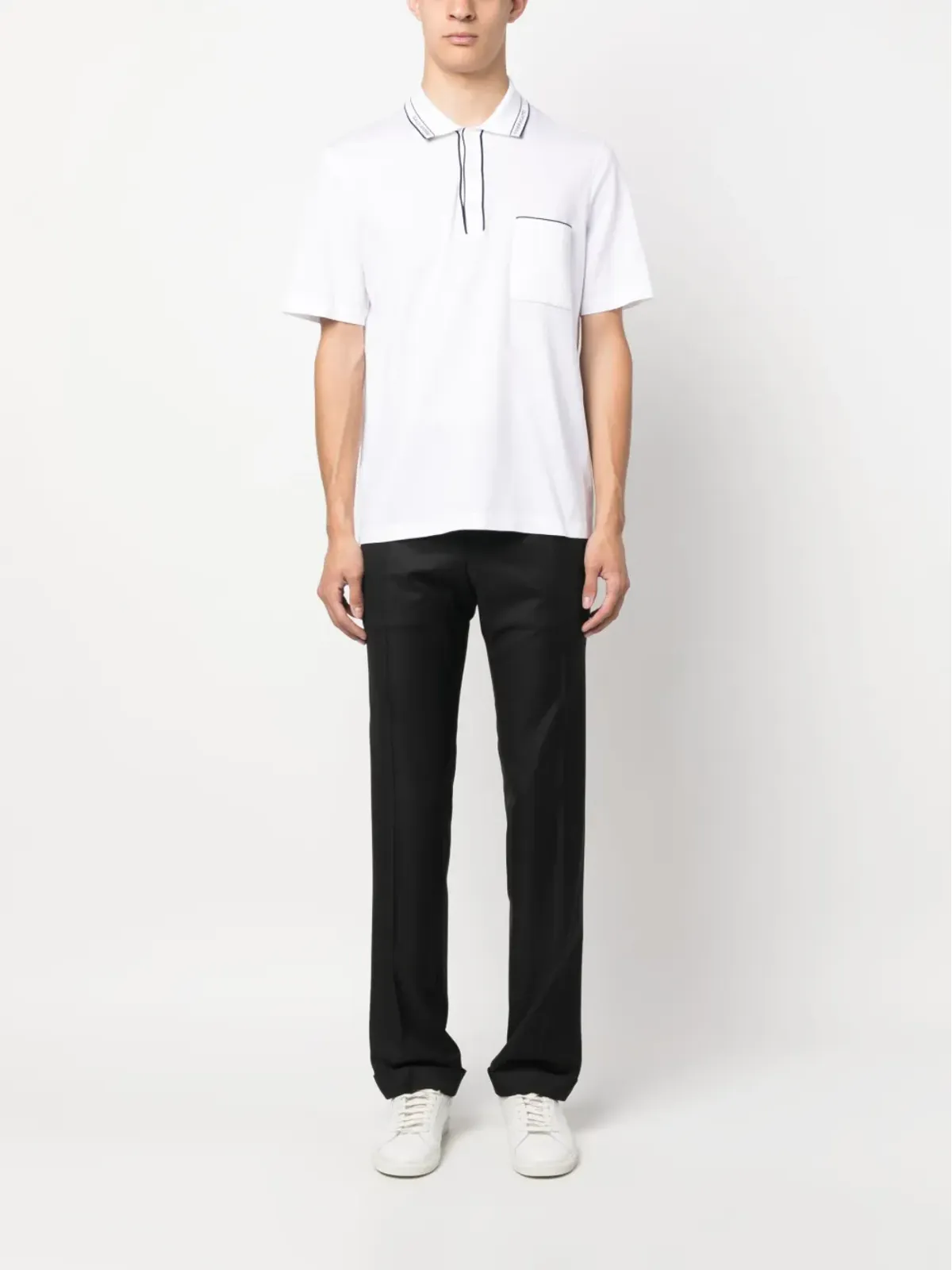 Canali ストレートレッグ ウール テーラードパンツ - 画像2