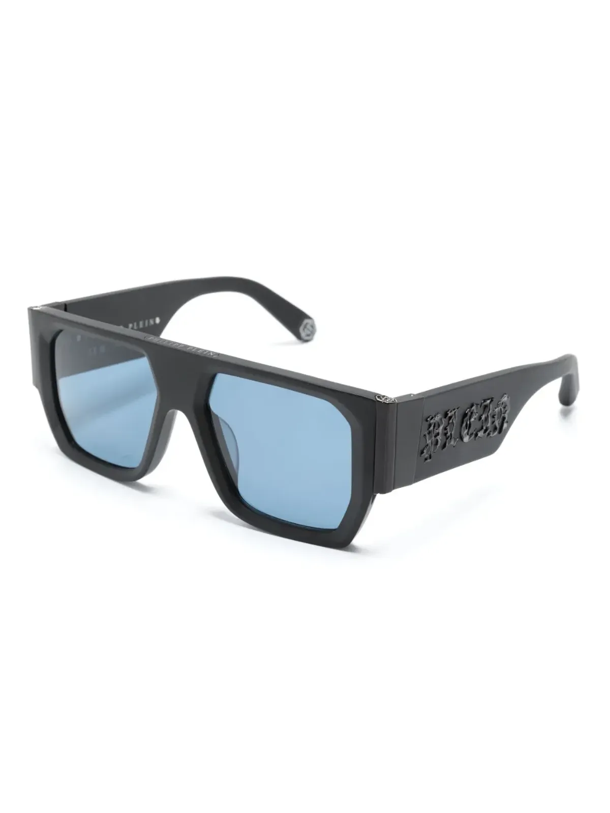 Philipp Plein Eyewear ロゴエンボス レクタングルフレーム サングラス - 画像2
