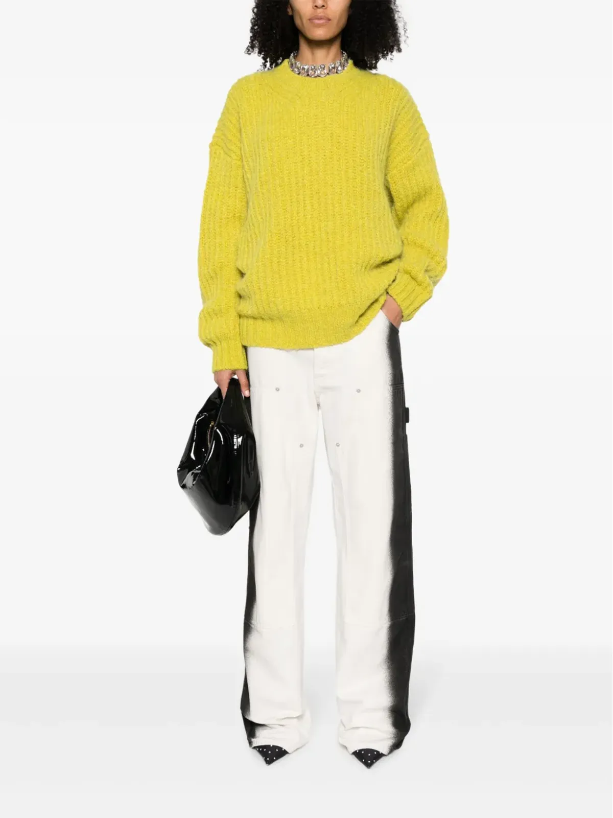 MSGM チャンクニット クルーネック セーター - 画像2