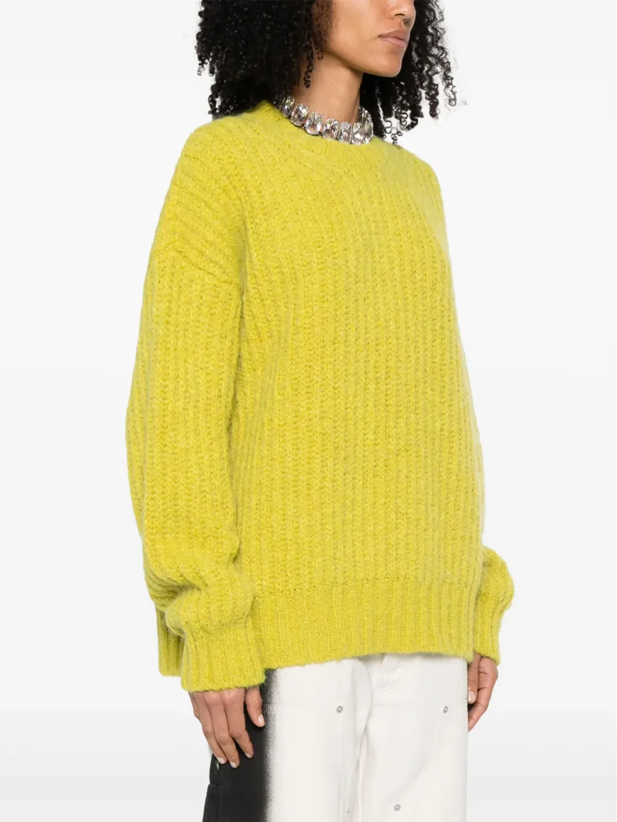 MSGM チャンクニット クルーネック セーター - 画像3
