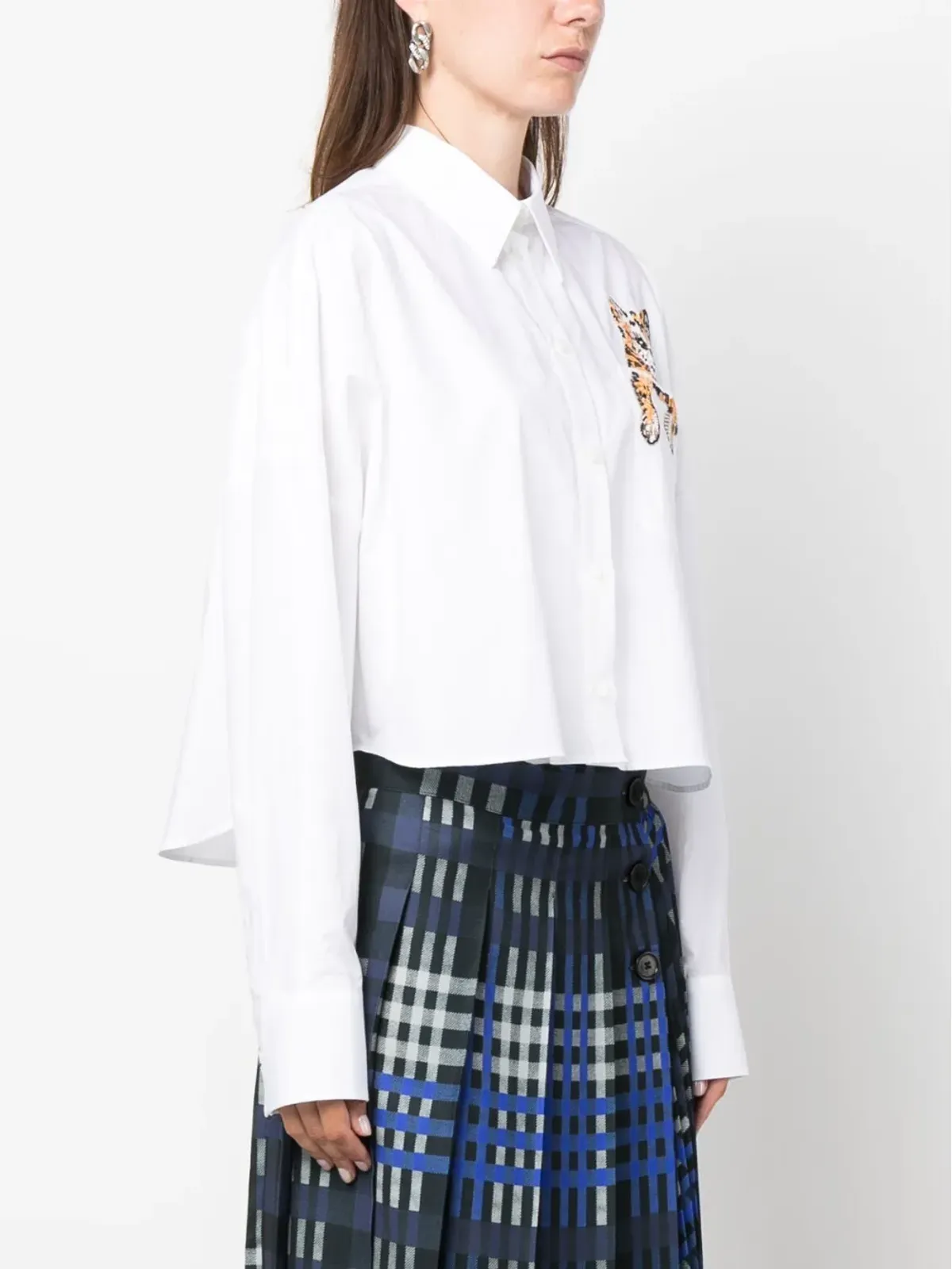 MSGM スパンコール付きコットンシャツ - 画像3