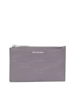 Balenciaga ロゴエンボス レザー カードホルダー - サムネイル1